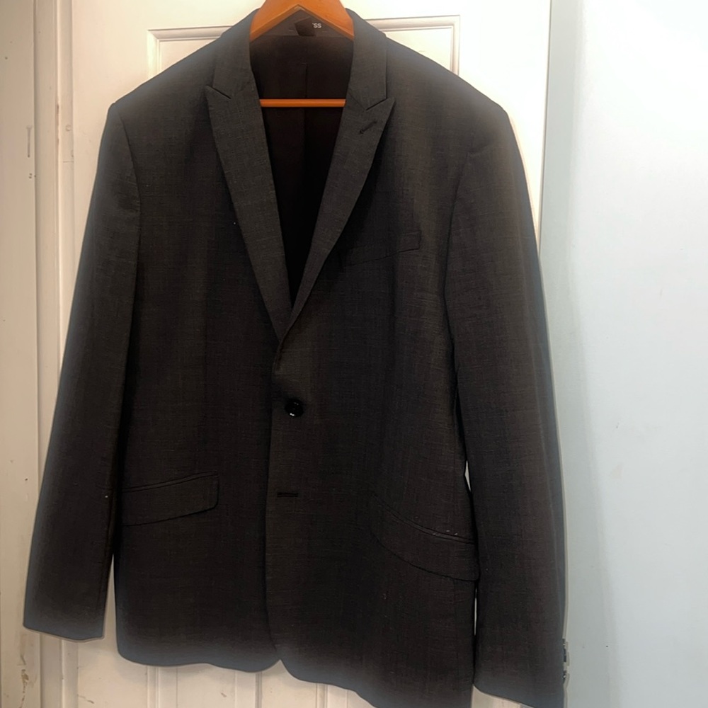Express Sport Coat - size slim 46R- dark grey- handsome and perfect jacket